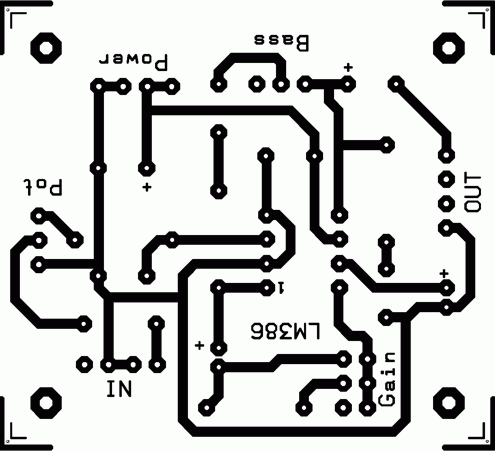 LM386 spoje